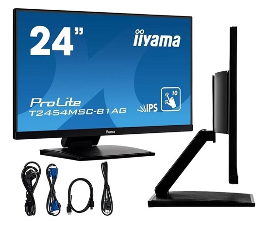 Iiyama ProLite T2454MSC-B2AG, Projected Capacitive, 10 TP, Full HD, USB, kit (USB), black