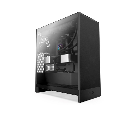 NZXT skříň H7 Flow edition / ATX / 3x 120 mm fan / USB-C / 2x USB / prosklená bočnice / mesh panel / černá