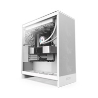 NZXT skříň H7 Flow edition / ATX / 3x 120 mm fan / USB-C / 2x USB / prosklená bočnice / mesh panel / bílá