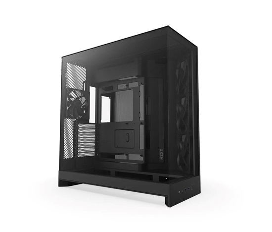 NZXT skříň H9 Flow dvoukomorová ATX / 4x140mm fan / až 10xfan / perforovaný top / proskl. bočnice, front / černá