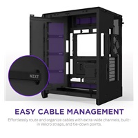 NZXT skříň H9 Flow ARGB+ dvoukomorová ATX / 6xRGB 140 mm / 1x 120mm fan / prosklená / controller / černá