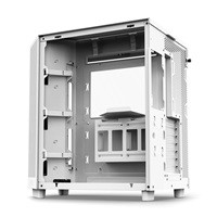 NZXT skříň H6 Flow RGB dvoukomorová / MidT / 3x120mm RGB fan / 2xUSB 3.2 / USB-C / prosklená / bílá