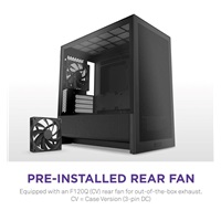 NZXT skříň H3 Flow / microATX / 1x120mm / USB / USB-C / černá