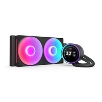NZXT vodní chladič Kraken 280 ELITE RGB / 2x140mm RGB fan / 4-pin PWM / LCD disp. / 6 let