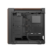 ASUS case PROART PA602 WALNUT WOOD MODERN TG, Mid Tower, průhledná bočnice, černá