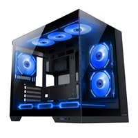 1stCOOL skříň DREAMER, Mid Tower, AU, USB 3.0, USB-C, 3x 120mm ARGB Fan, černá