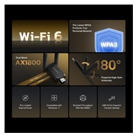 MERCUSYS MA72XH WiFi6 USB adapter (AX1800,2,4GHz/5GHz,USB3.0)