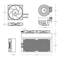 ARCTIC Vodní chladič Liquid Freezer III 240 Pro ARGB, 2x120mm, AM5, LGA1851, černá