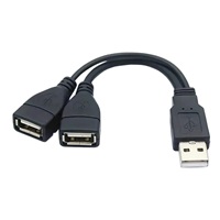 PREMIUMCORD Nabíjecí kabel USB 2.0, 15cm, černá
