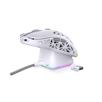 Endorfy Herní myš LIV Plus Wireless Onyx White, Bezdrátová, ARGB, bílá