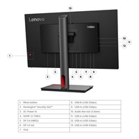 BAZAR - LENOVO LCD P25i-30 - 24.5",IPS,matný,16:9,1920x1080,250cd,48-100Hz,4ms/6ms,1300:1,USB,VESA,Pivot -poškod obal