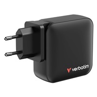 VERBATIM GaN Nabíječka Mini GaN 165W, 3xUSB-C, 1x USB-A, černá