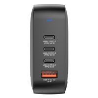 VERBATIM GaN Nabíječka Mini GaN 165W, 3xUSB-C, 1x USB-A, černá