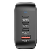 VERBATIM GaN Nabíječka Mini GaN 100W, 3xUSB-C, 1x USB-A, černá