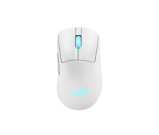 ASUS myš ROG Keris II Origin, bezdrátová herní myš, bílá