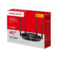 Mercusys MB235-4G WiFi5 EasyMesh router (AC1200, 4G LTE Cat6, 2,4GHz/5GHz,1xGbE LAN/WAN,3xGbE LAN,1xnanoSIM)