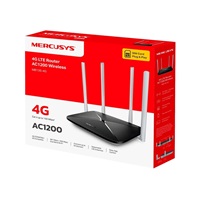 Mercusys MB135-4G WiFi5 router (AC1200, 4G LTE, 2,4GHz/5GHz,1x100Mb LAN/WAN,3x100Mb LAN,1xnanoSIM)