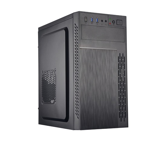 BAZAR - EUROCASE skříň ML M6-505B, Midi Tower, 2x USB 3.0, 2x audio, bez zdroje, poškozený obal