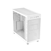ASUS case PRIME AP303 TG WHITE, ATX, průhledná bočnice,1x120mm, bílá