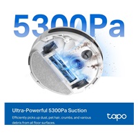 TP-Link Tapo RV20 Max Plus robotický vysavač s mopem a stanicí (LiDAR, 2,4 GHz, BT, bílý)