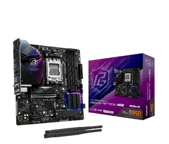 ASRock MB Sc AM5 B850M Riptide WiFi, AMD B850, 4xDDR5, 1xDP, 1xHDMI, WiFi, mATX