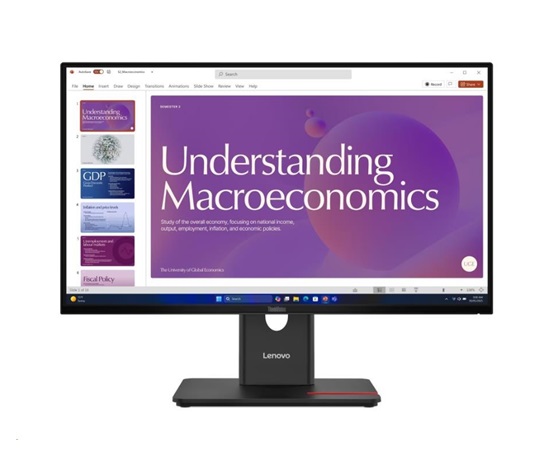 LENOVO LCD ThinkVision T24-40 - 23.8",IPS,mat,16:9,1920x1080,178°/178°,4/6ms,250cd/m2,1500:1,DP,HDMI,PIVOT,VESA,3Y