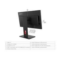 LENOVO LCD ThinkVision T24-40 - 23.8",IPS,mat,16:9,1920x1080,178°/178°,4/6ms,250cd/m2,1500:1,DP,HDMI,PIVOT,VESA,3Y
