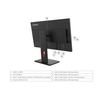 LENOVO LCD ThinkVision T27UD-40 - 27",IPS,mat,16:9,3840x2160,178/178,4/6ms,350cd/m2,1500:1,DP,HDMI,VESA,PIVOT,3Y