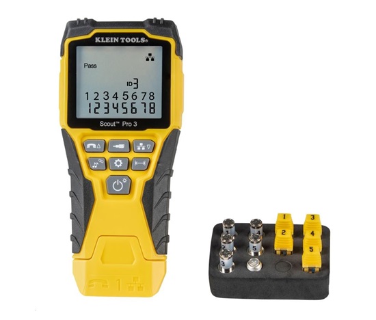 BAZAR - KLEIN TOOLS - VDV Scout® Pro 3 Tester Kit - 5x RJ45, 5x F-konektor - rozbaleno