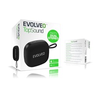 EVOLVEO TopSound, bezdrátový vodotěsný bluetooth reproduktor s rádiem, černý