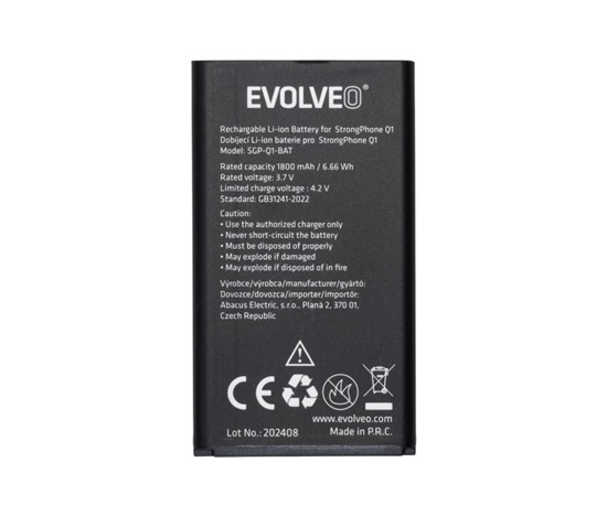 EVOLVEO originální baterie 1800 mAh pro StrongPhone Q1