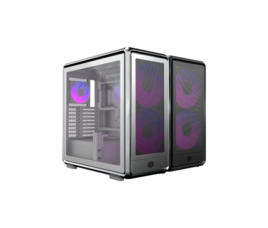 Cooler Master case MasterFrame 600 Mesh Black ARGB, Průhledná bočnice, ATX, 2x 200mm ARGB Fan, 1x 120mm ARGB Fan, Černá