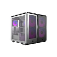Cooler Master case MasterFrame 600 Mesh Silver ARGB, Průhledná bočnice, ATX, 2x 200mm ARGB Fan, 1x 120mm ARGB Fan, Šedá