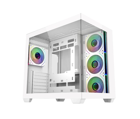 Cooler Master case Elite 681, ATX, Průhledná bočnice, 4x 120mm ARGB Fan, Bílá
