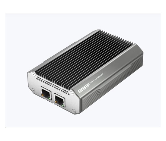 QNAP QNA-UC10G2T adaptér USB-C/Thunderbolt 4 na 2x 10GBASE-T (2x10GbE,1xUSB-C4/TB4,fanless)