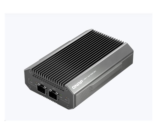 QNAP QNA-UC10G2SF adaptér USB-C/Thunderbolt 4 na 2x SFP+ (2xSFP+,1xUSB-C4/TB4,fanless)