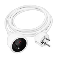 Solight prodlužovací přívod 3m, 1 zásuvka, 16A/3680W, PVC, bílý