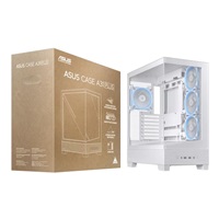 BAZAR ASUS case A31 PLUS TG ARGB, Mid Tower, Průhledná bočnice, 4x120mm ARGB Fan, ARGB Hub, bílá (POŠKOZENÝ OBAL)