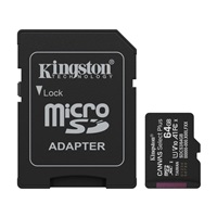 Kingston MicroSDXC karta 64GB Canvas Select Plus, U1, V10, A1, SD Adaptér