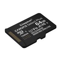 Kingston MicroSDXC karta 64GB Canvas Select Plus, U1, V10, A1
