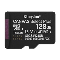 Kingston MicroSDXC karta 128GB Canvas Select Plus, U1, V10, A1