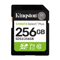 Kingston SDXC karta 256GB Canvas Select Plus, U1, V10, A1