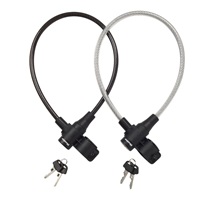 Master Lock Ocelové lanko na kolo  8269EURDPRO_65cm, černé