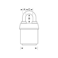 Master Lock Visací zámek  PRO do extrémních podmínek - 67mm