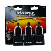 Master Lock Visací zámek z vrstvené oceli -  Excell - 48mm (3 ks / blistr)