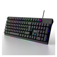 C-TECH Klávesnice Riven, Drátová USB, černá