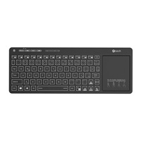 C-TECH Klávesnice WLTK-03, Bezdrátová, Touchpad, černá