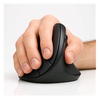 C-TECH Myš VEM-12, Vertikální, Bezdrátová, černá