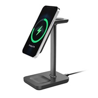 Solight stolní nabíječka 3v1, Qi2, MagSafe kompatibilní