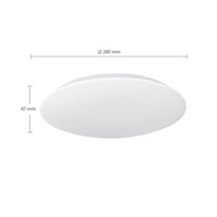Solight LED osvětlení Adrano s ochranou proti vlhkosti, IP54, 18W, 1530lm, 3CCT, 28cm